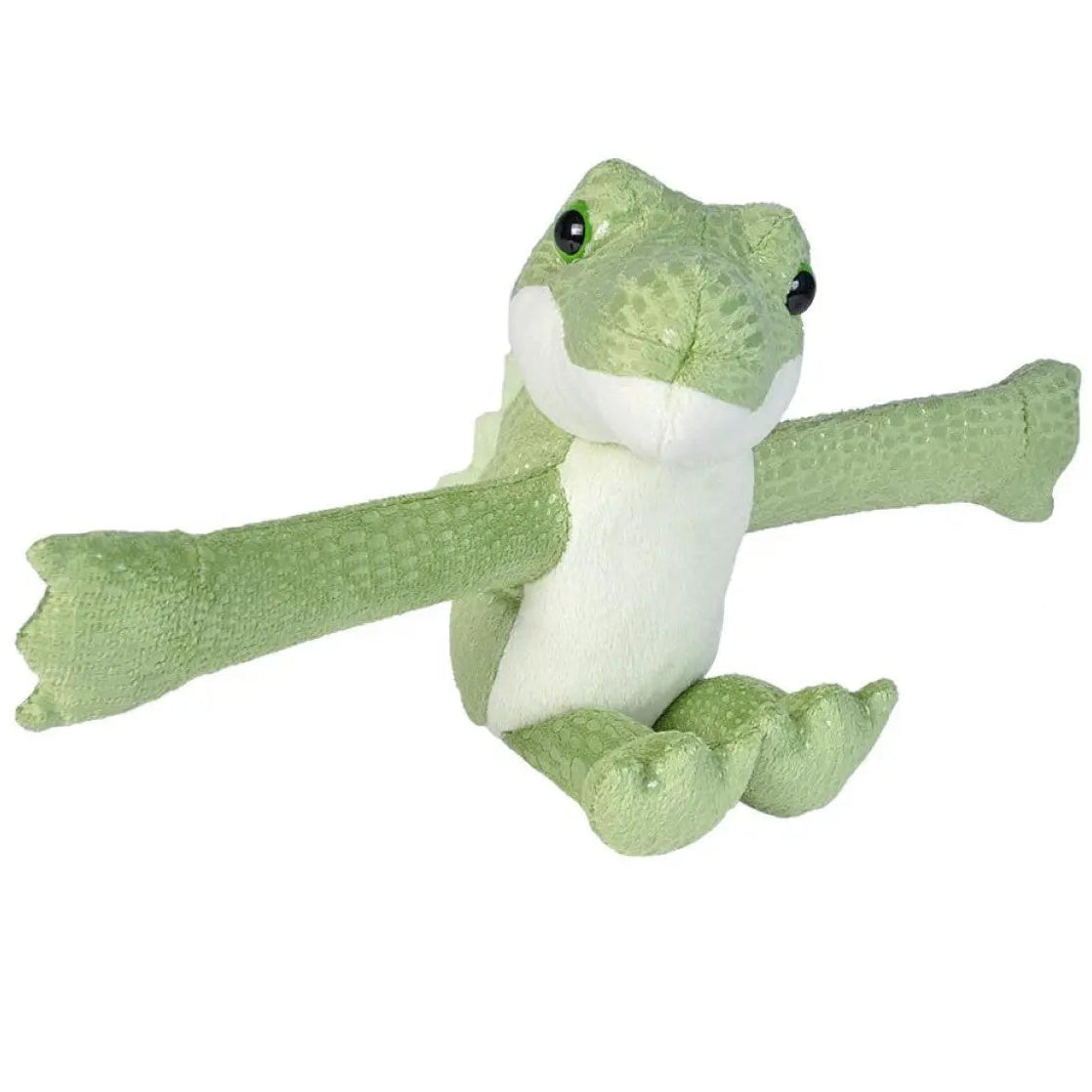 Wild Republic Huggers crocodile snap band plush toy
