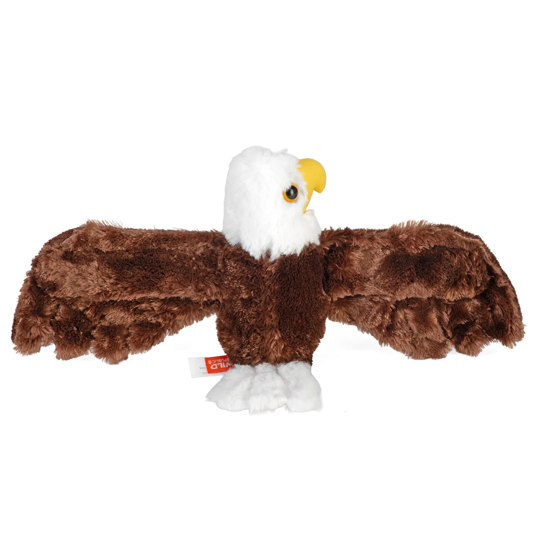 Bald eagle stuffed toy snap band for kids