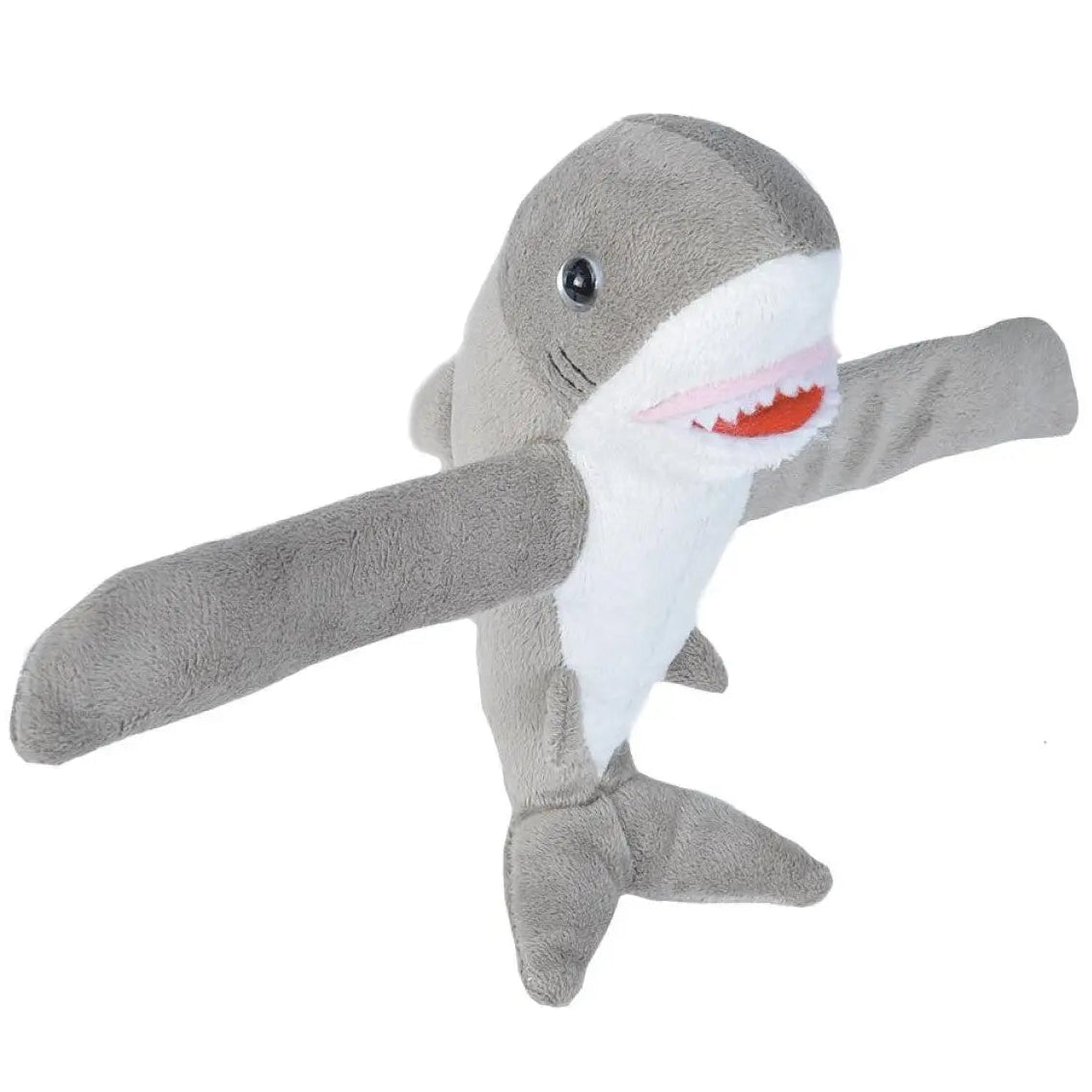 Great white shark snap band plush toy by Wild Republic
