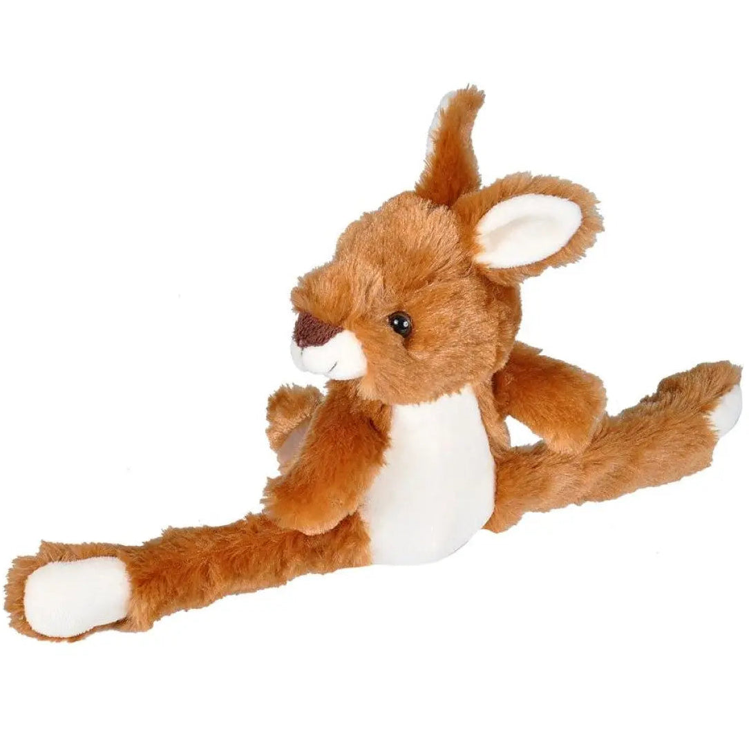 Australian kangaroo stuffed toy with hugging wrap arms
