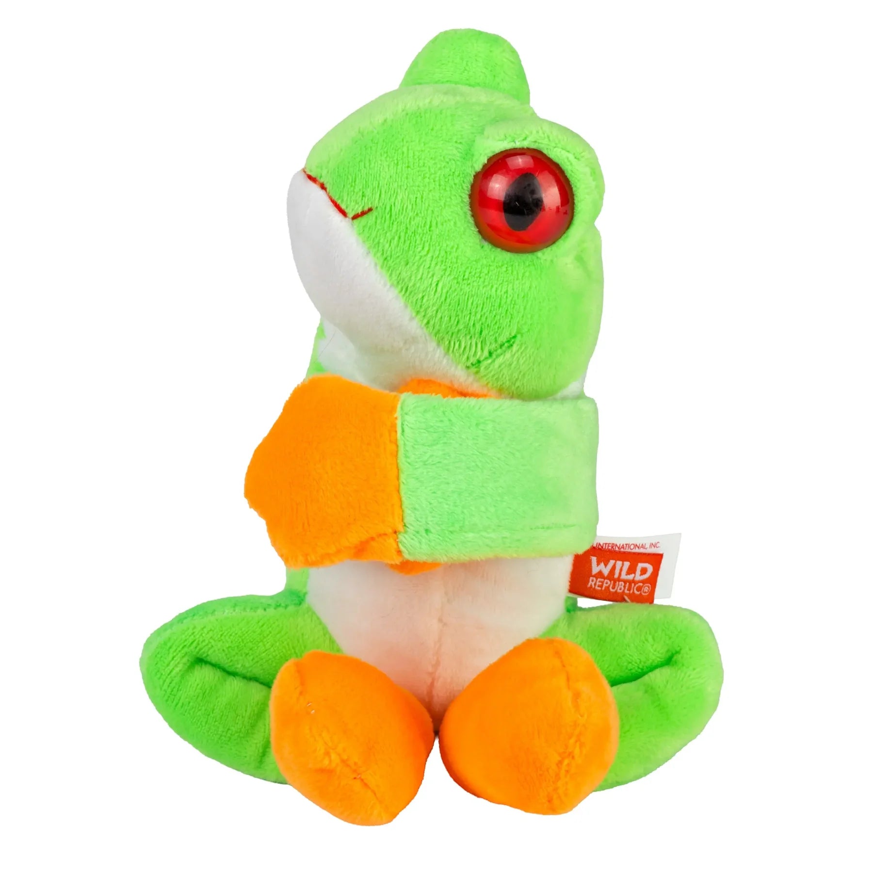 Red Eyed Tree Frog Huggers Plush Toy Snap Band - Wild Republic