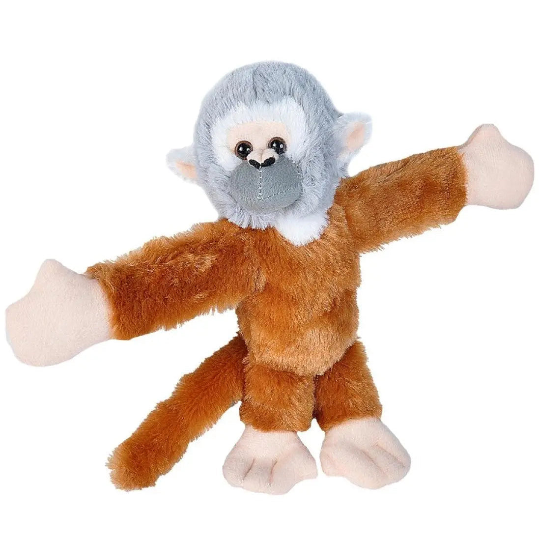 Squirrel Monkey Huggers plush toy snap band by Wild Republic

