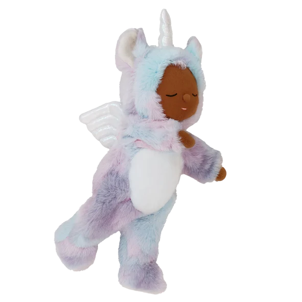 Olli Ella Cozy Dinkum unicorn doll rainbow pastel soft toy
