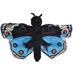 Blue pansy butterfly snap band plush toy by Wild Republic
