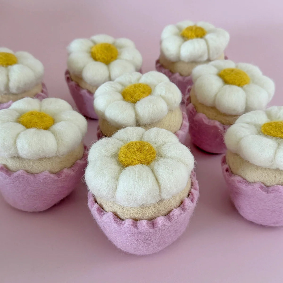 Jumbo Removable Daisy Muffin Felt Food - Playtisserie