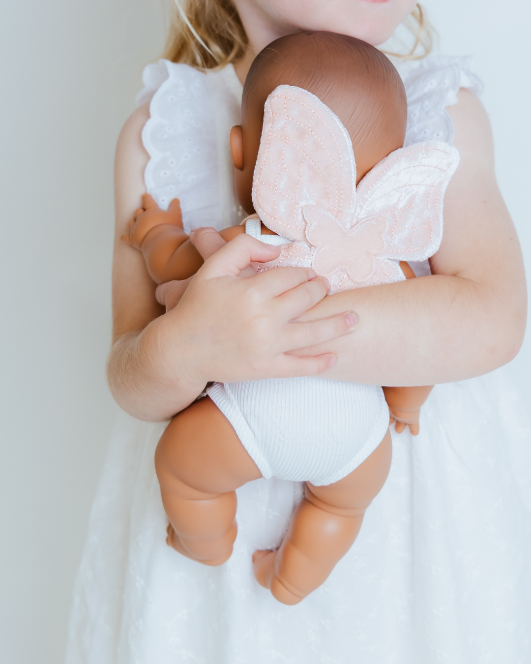 Ballet Pink Velvet Dolls Fairy Wings - Nicci & Lu