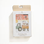 packing of milestone cards by lively living to track babies age and milestones. great for photos and theme is tractor ride. 