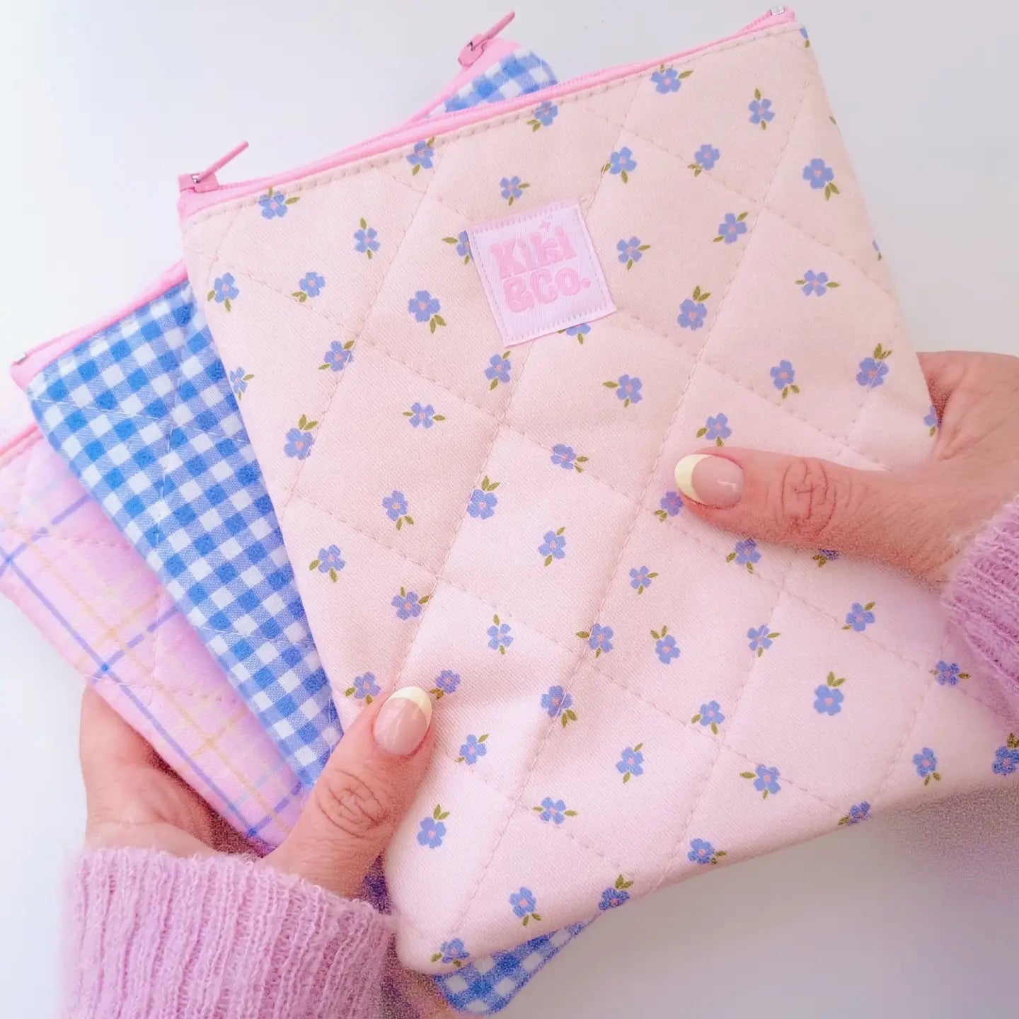 Quilted eReader Sleeve | Forget Me Not