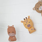closer look at Wild Safari nursery bunting decoration by Living Textiles. A soft felt garland perfect for nursery styling and kids room decor