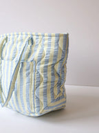 Butter Blue Quilted Tote Bag - Mosey Me