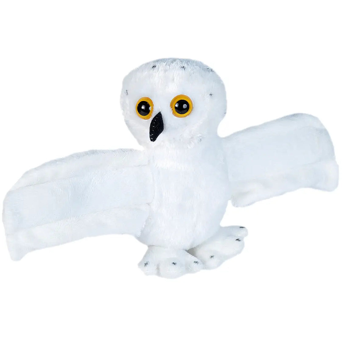 Snowy owl snap band plush toy by Wild Republic
