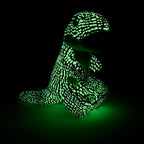 Wild Republic glow in the dark dinosaur plush snap band
