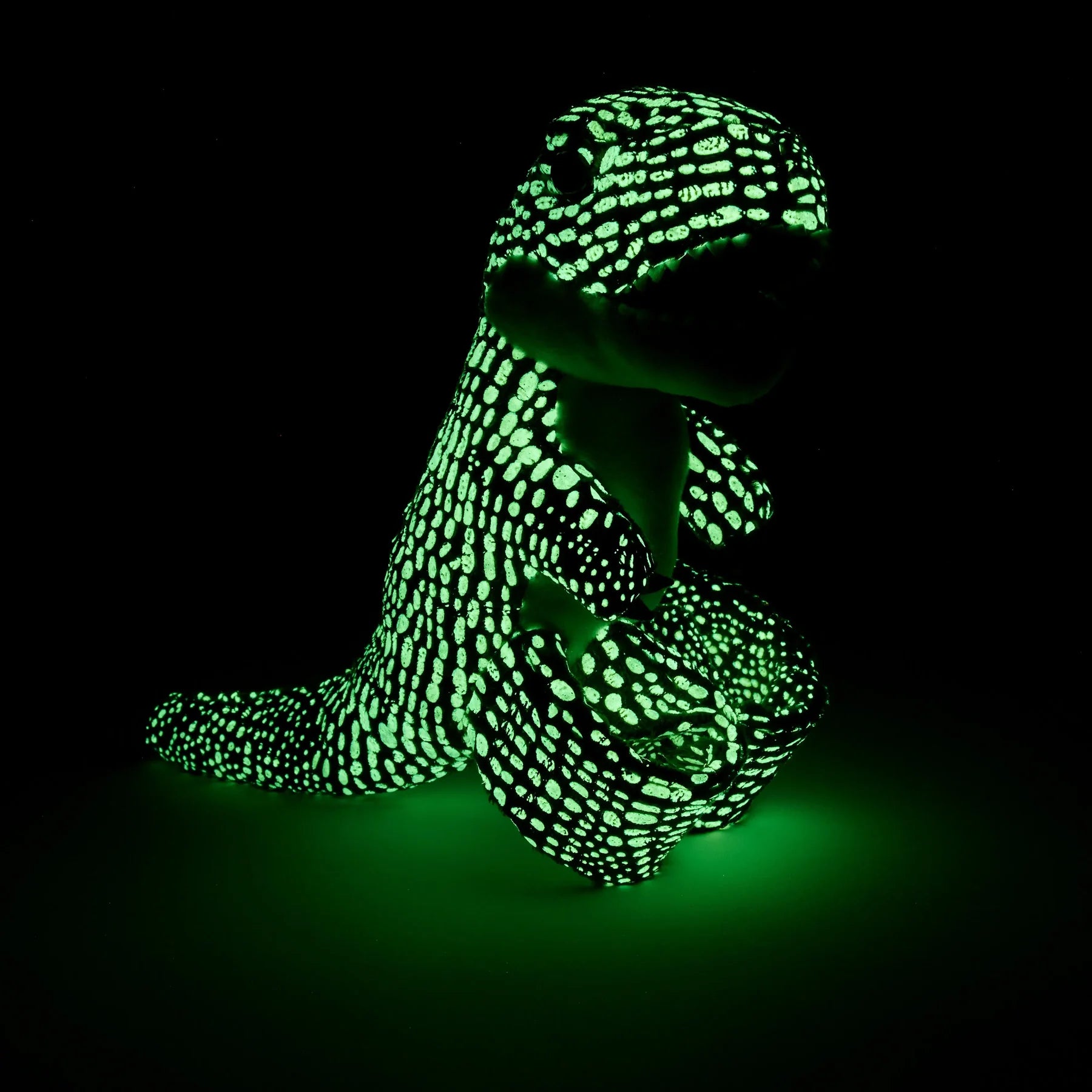 Wild Republic glow in the dark dinosaur plush snap band
