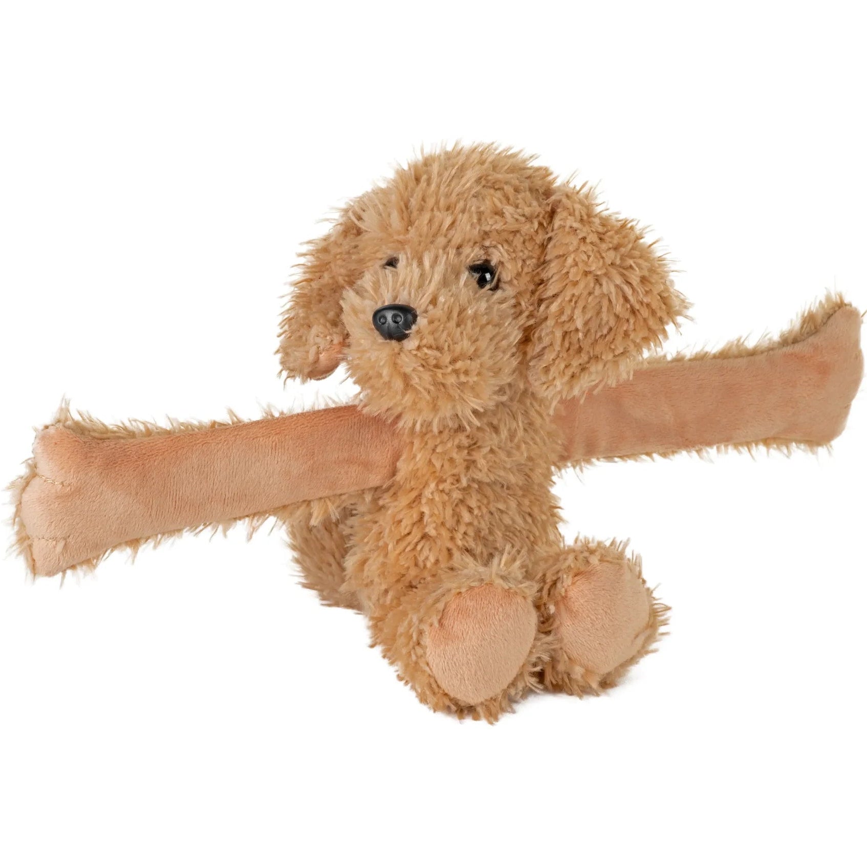 Goldendoodle snap band plush toy by Wild Republic
