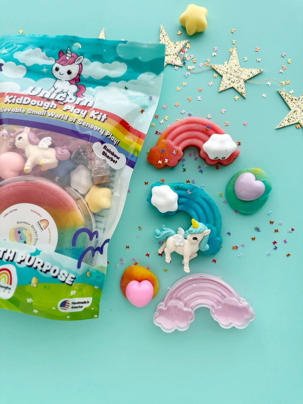 Unicorn Sensory Playdough Kit - Earth Grown KidDoughs