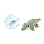 Wild Republic crocodile removable hatchling plush with sensory egg