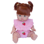 Strawberry Dolls Frilled Bib & Diaper Set - SALLI Collective
