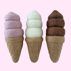 Neapolitan Felt Trio Ice-Cream Cone Set - Playtisserie