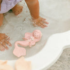 Peach mermaid teething toy for babies by Winnie Parkes