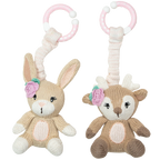 Fawn and bunny stroller toy set by Living Textiles