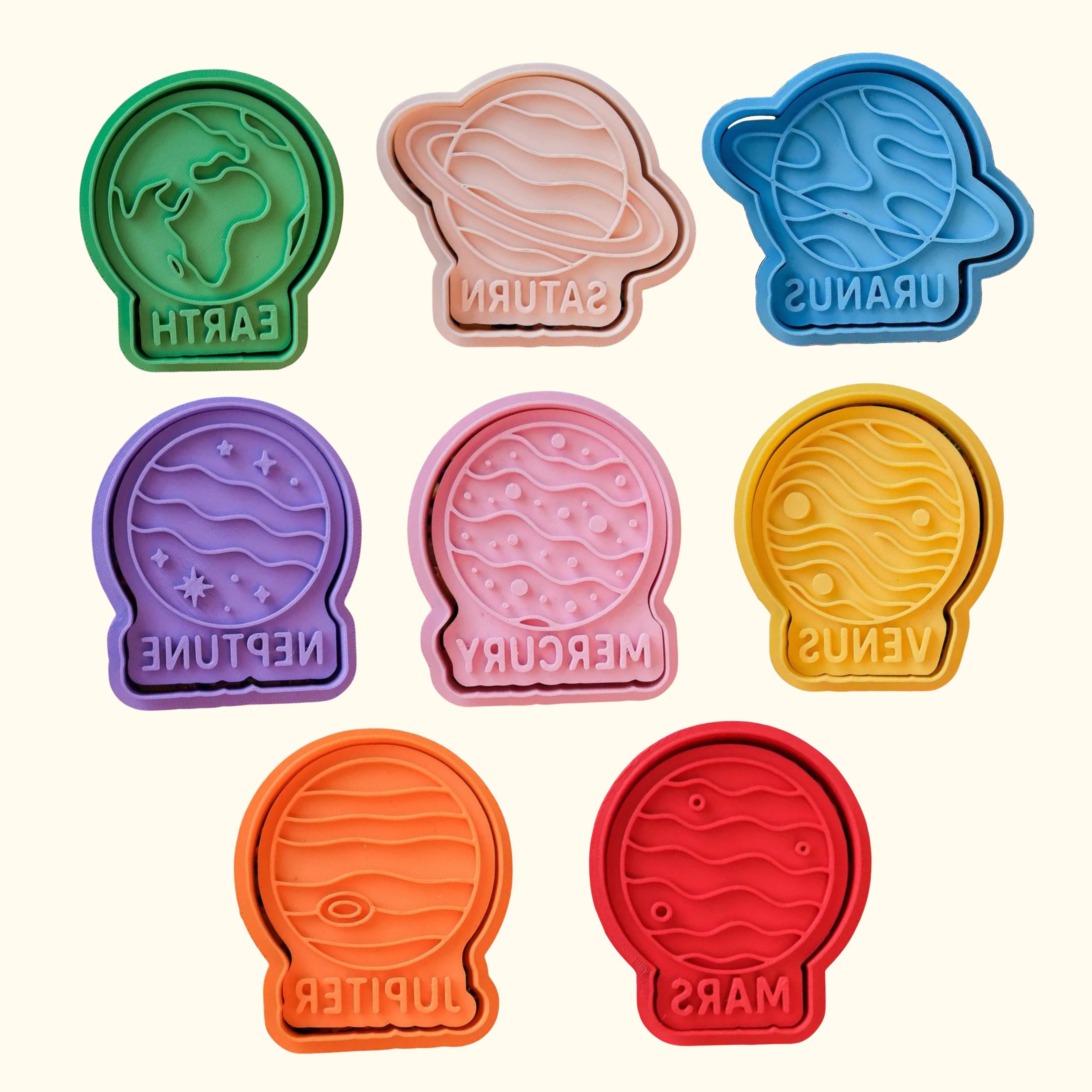The Planets Stamp & Cutters Set - Playsense