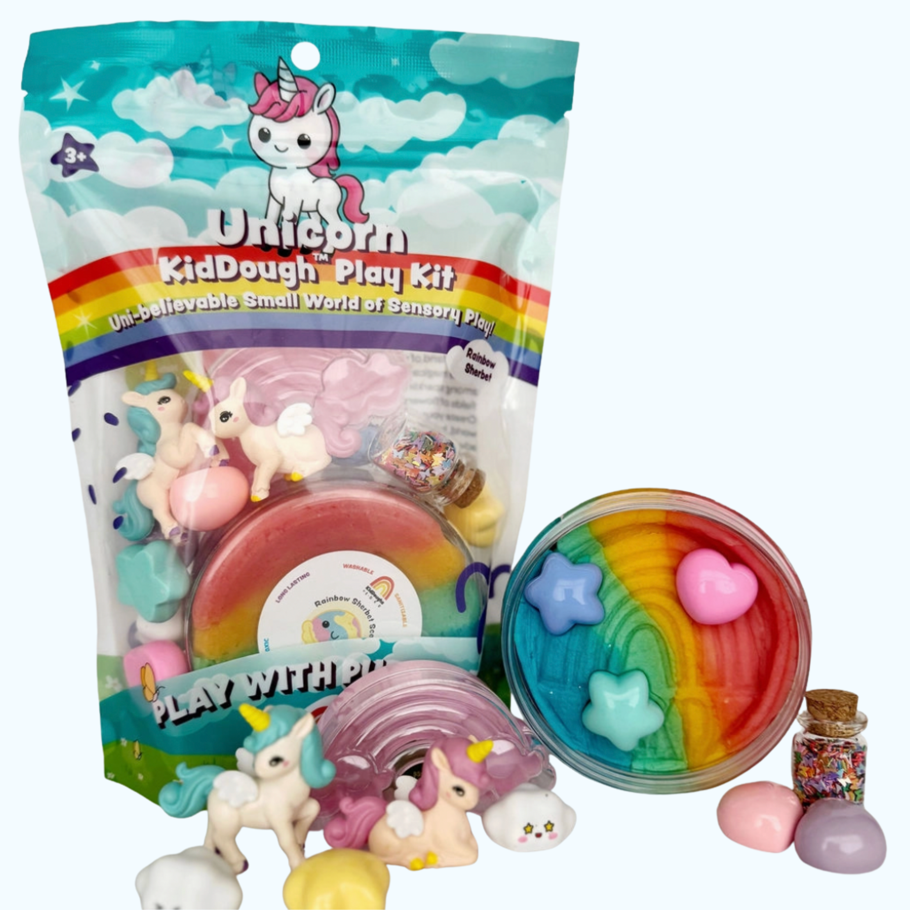 Unicorn Sensory Playdough Kit - Earth Grown KidDoughs