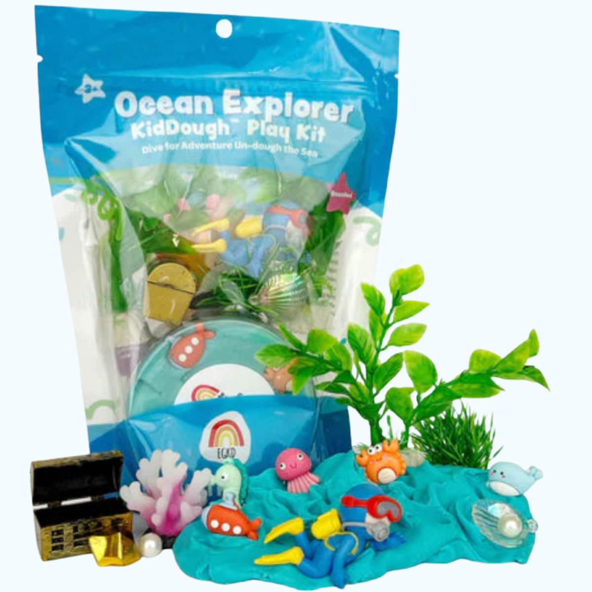 Ocean Explorer Sensory Playdough Kit - Earth Grown KidDoughs