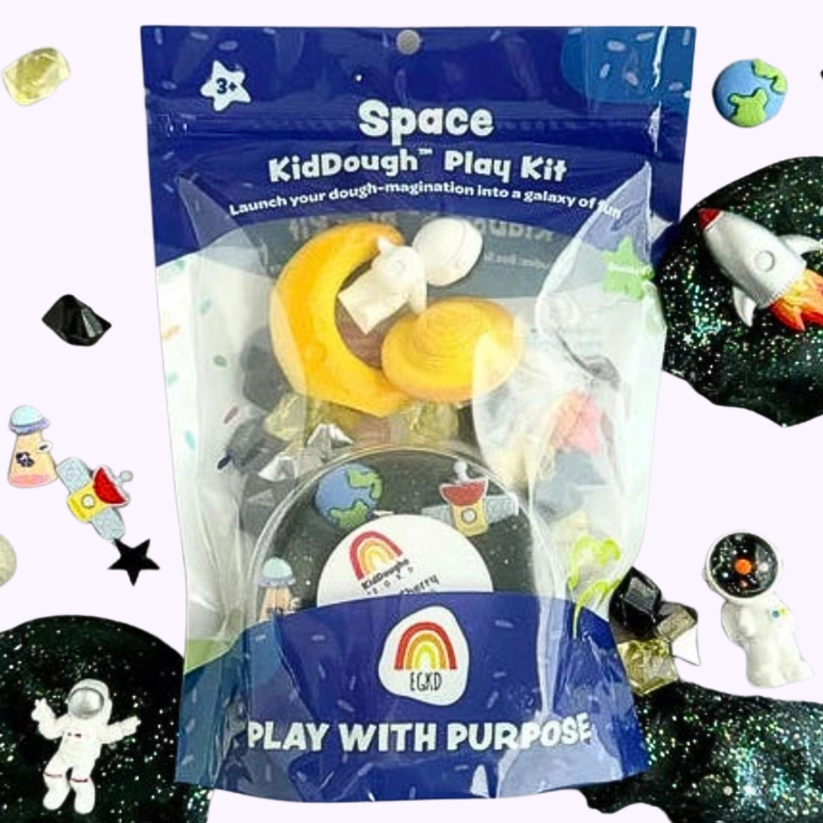 Space Sensory Playdough Kit - Earth Grown KidDoughs