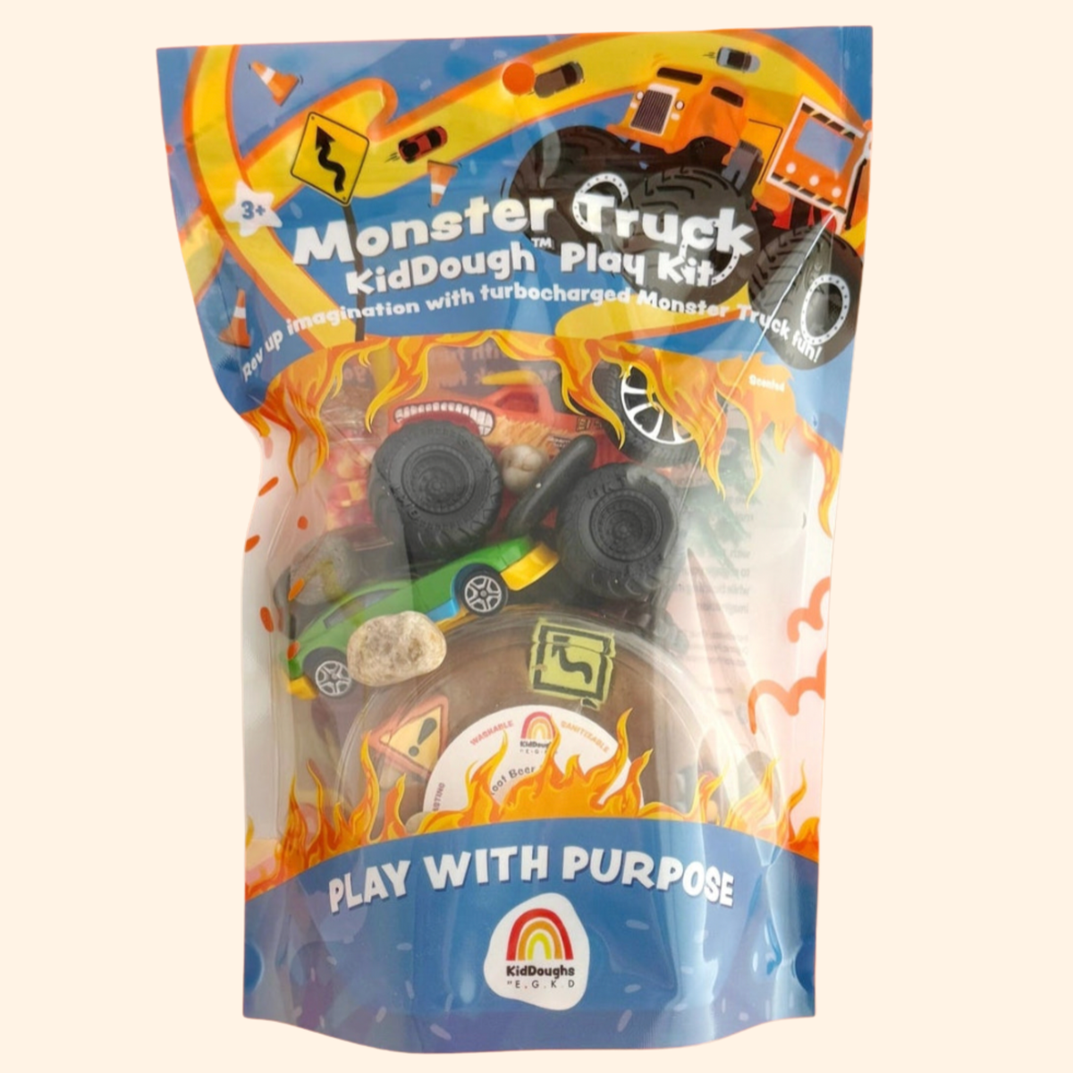 Monster Truck Sensory Playdough Kit - Earth Grown KidDoughs