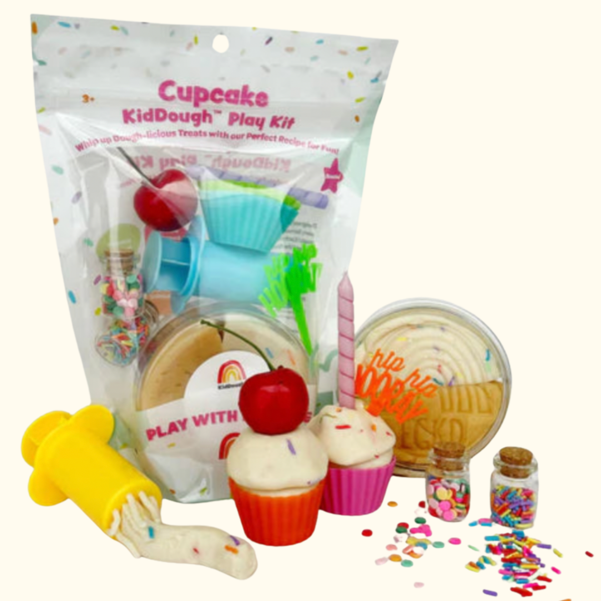 Cupcake Sensory Playdough Kit - Earth Grown KidDoughs