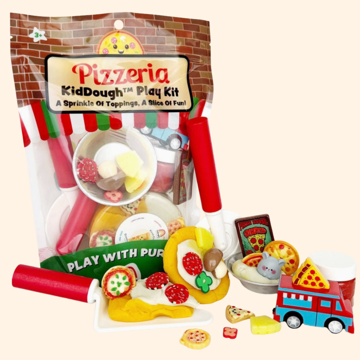 Pizzeria Playdough Kit - Earth Grown KidDoughs