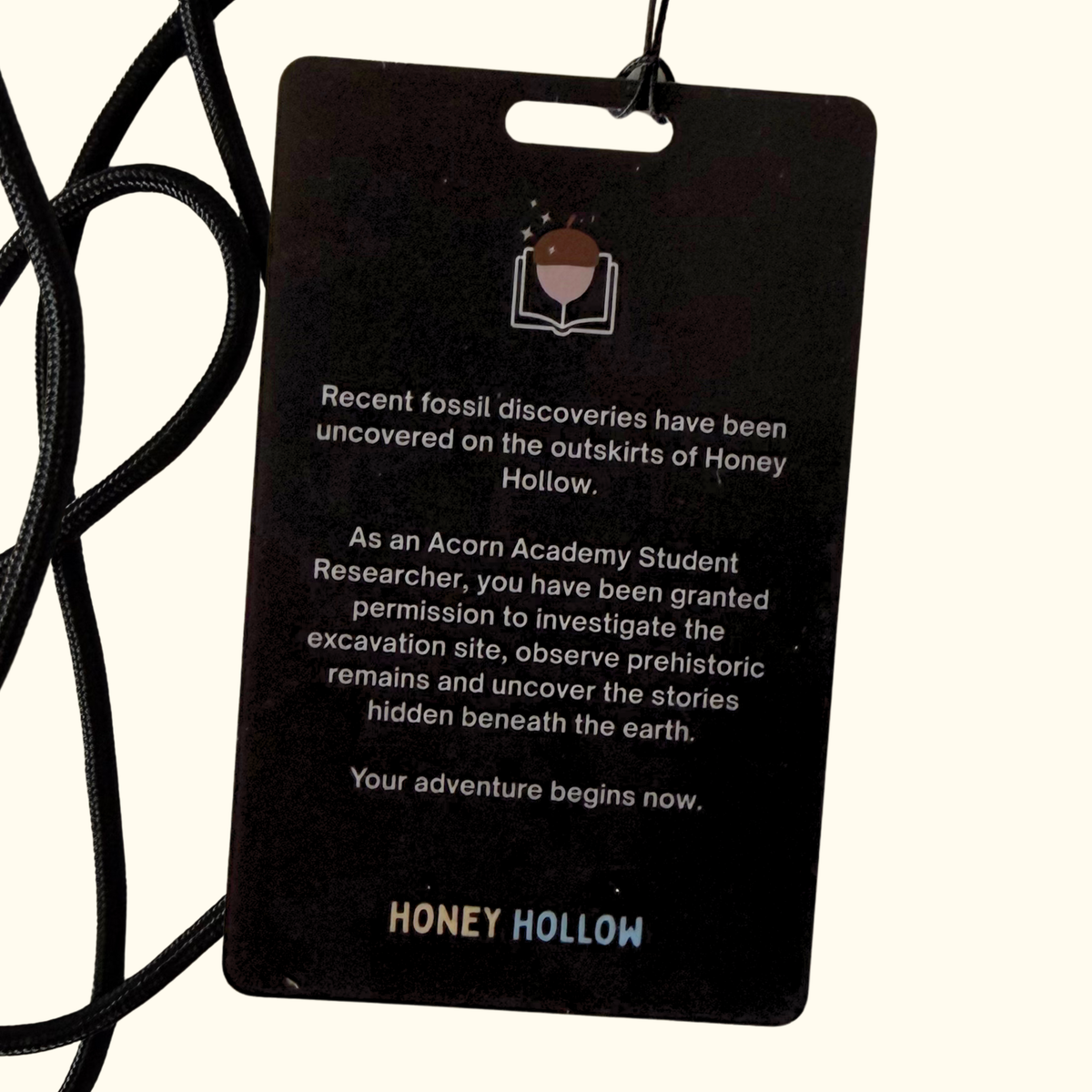Palaeontology Field Trip Pass & Lanyard – Honey Hollow