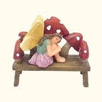 Mushroom Fairy Garden Bench - Fairy Garden