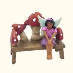 Mushroom Fairy Garden Bench - Fairy Garden
