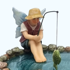 Fishing Fairy Lucas - Fairy Garden