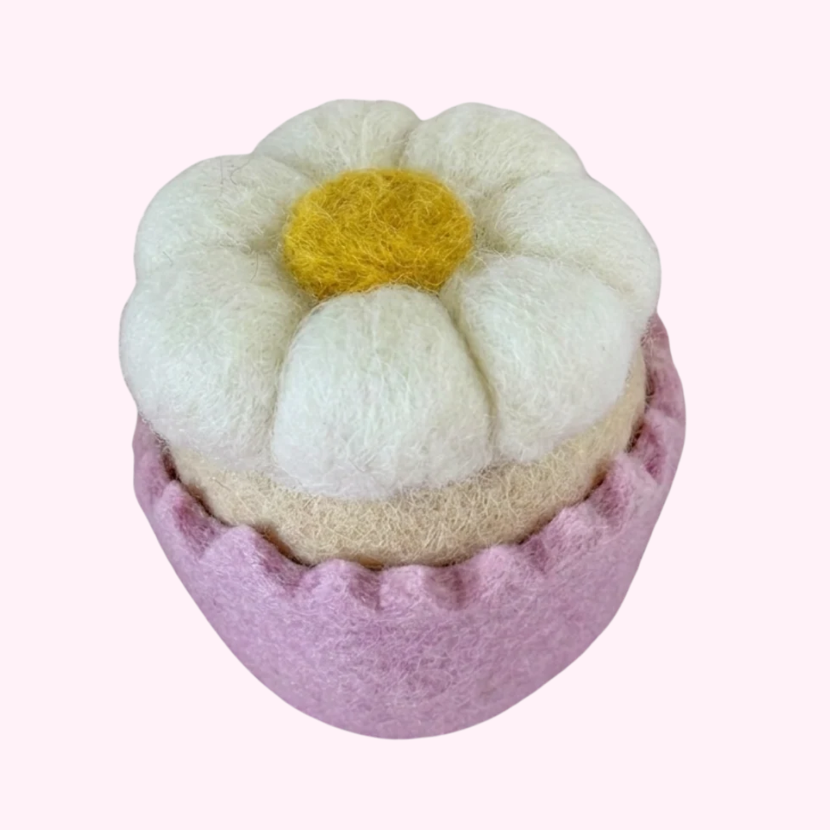 Jumbo Removable Daisy Muffin Felt Food - Playtisserie
