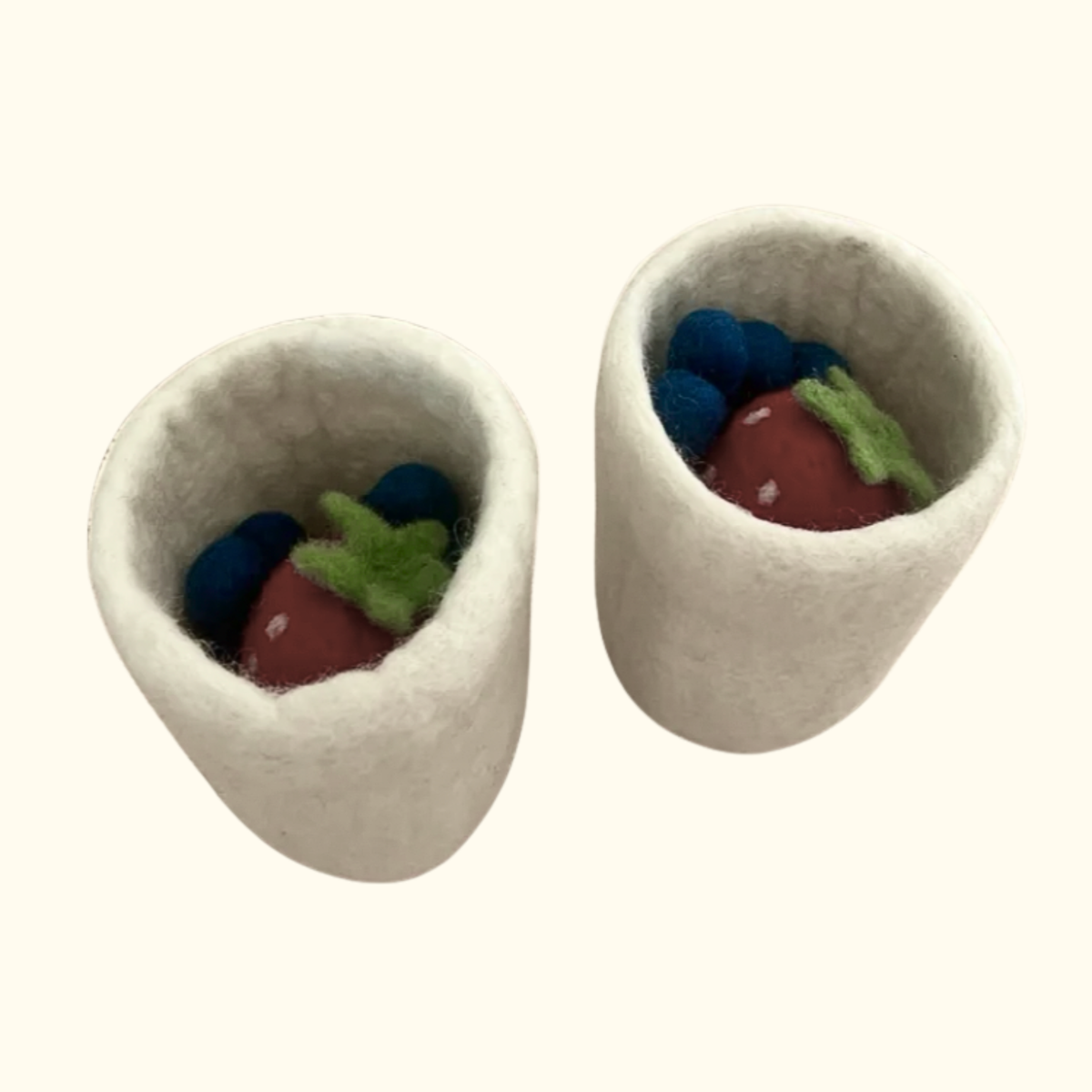 White Felt Cup  - Playtisserie