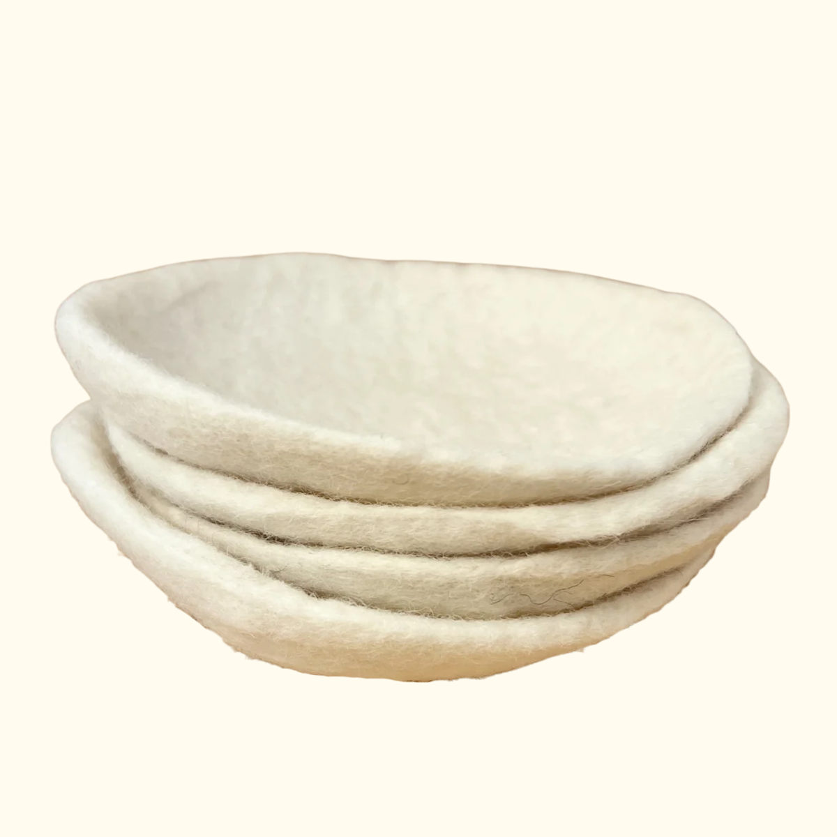 White Felt Plates - Playtisserie