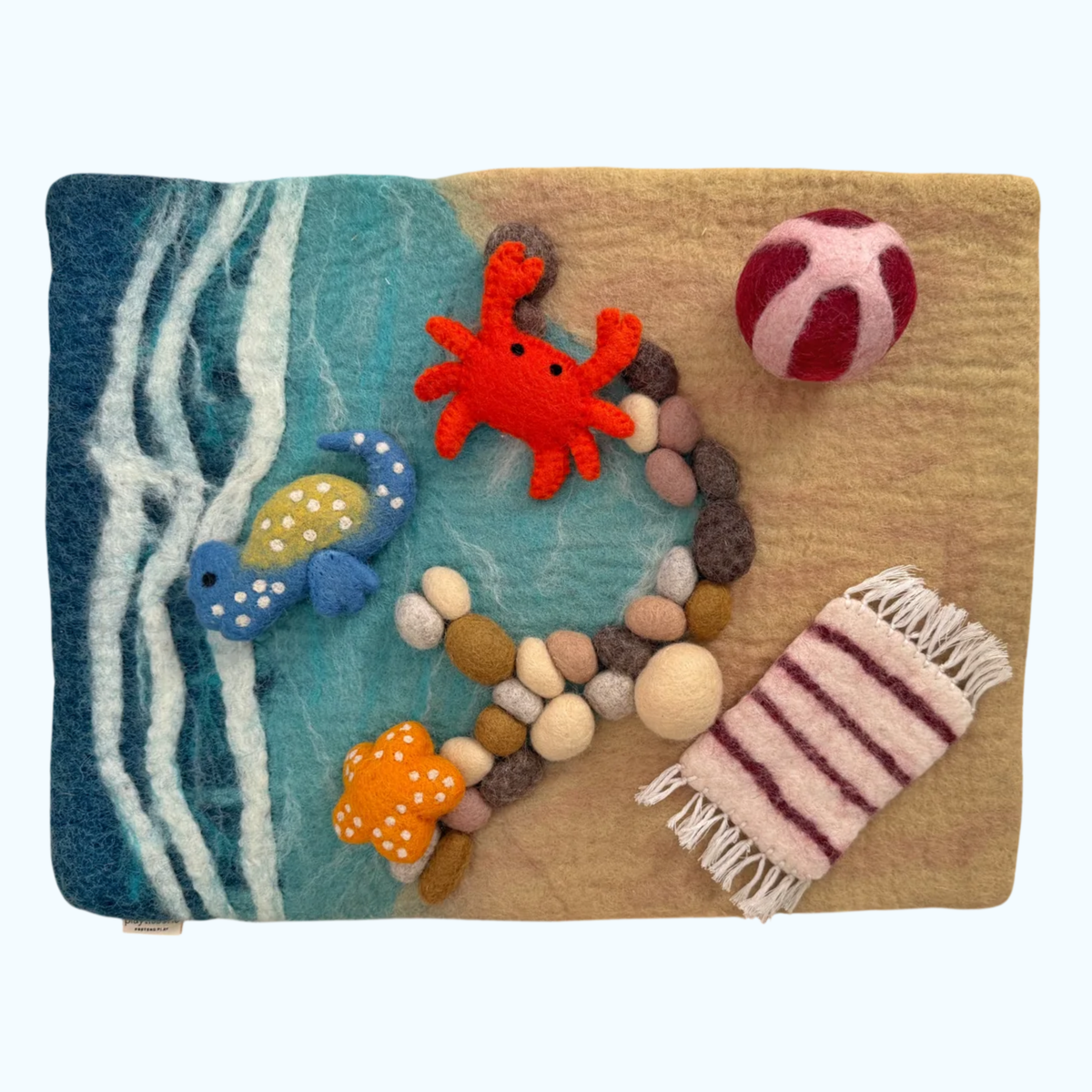 Beach Felt Play Mat & Accessories Bundle - Playtisserie