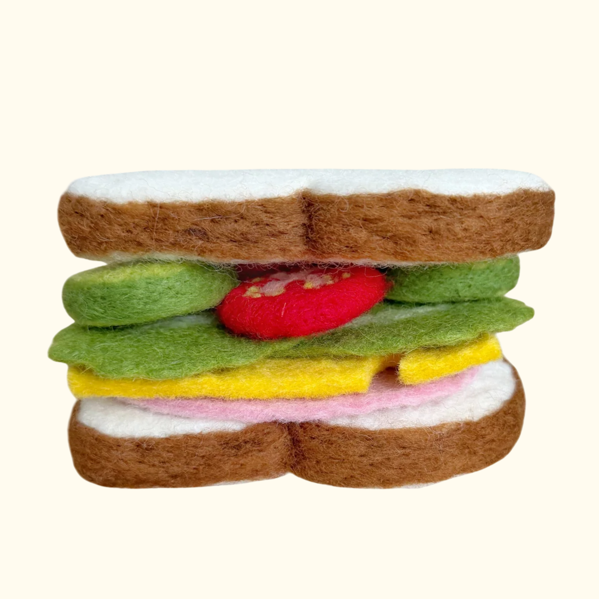 Ham, Cheese & Salad Sandwich Felt Food Set - Playtisserie