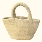 Yellow Felt Shopping Bag - Playtisserie