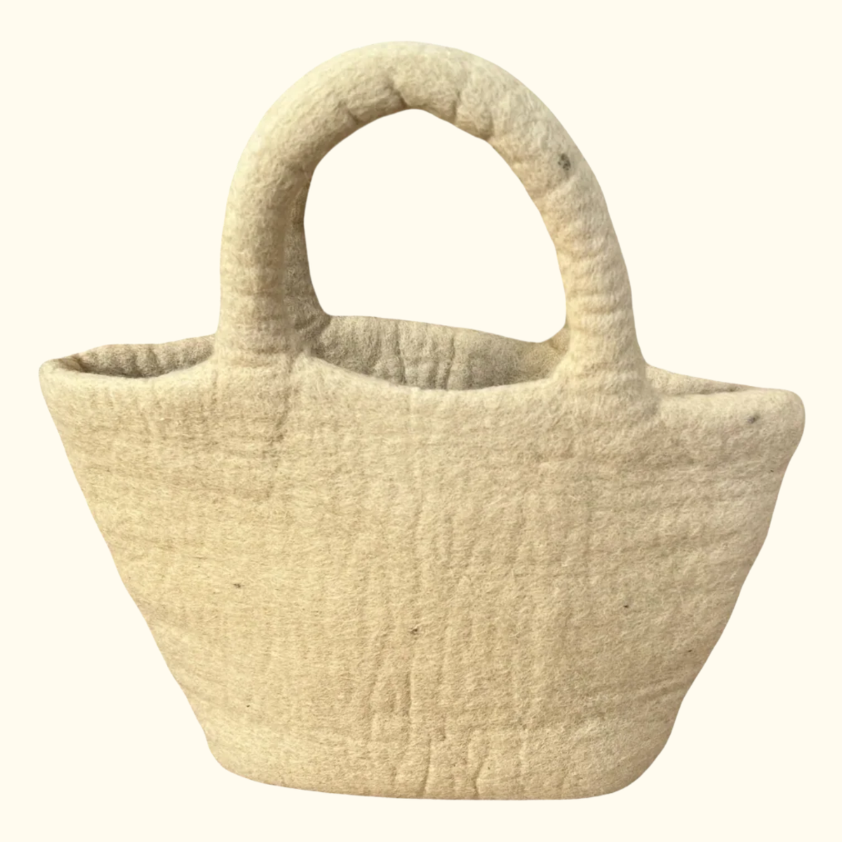 Yellow Felt Shopping Bag - Playtisserie