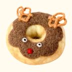 Reindeer Salted Pretzel Felt Donut - Tara Treasures