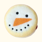 Snowman Jam Festive Felt Donut - Juni Moon