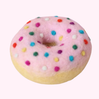 Strawberry Rainbow Sprinkle Felt Donut - Juni Moon