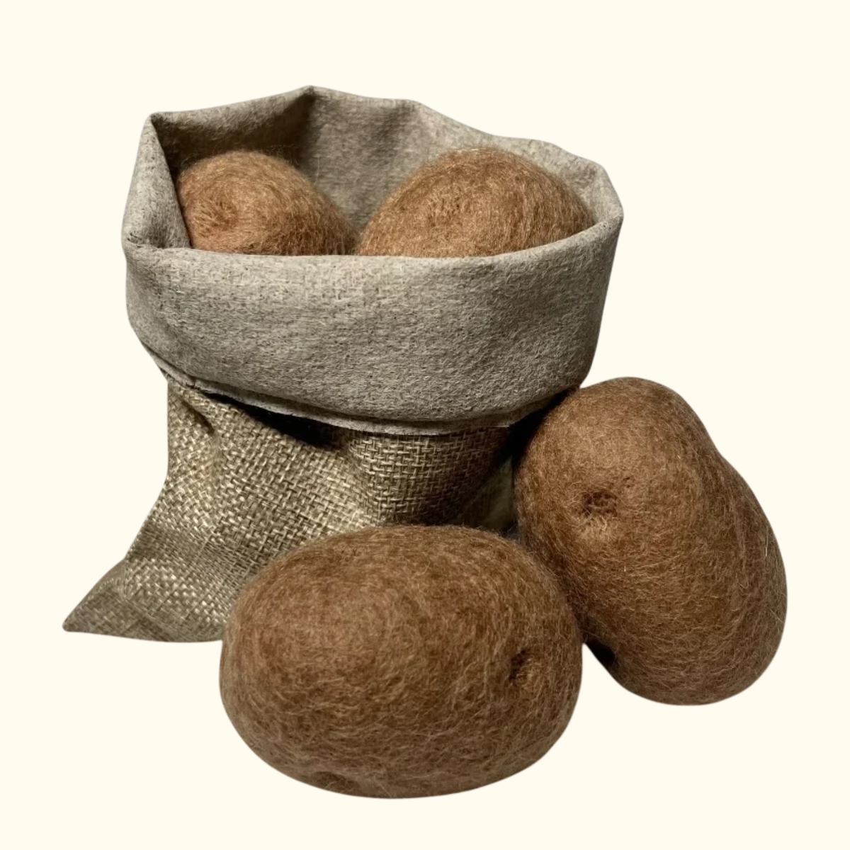 Felt Potatoes in Hessian Sack Set - Playtisserie