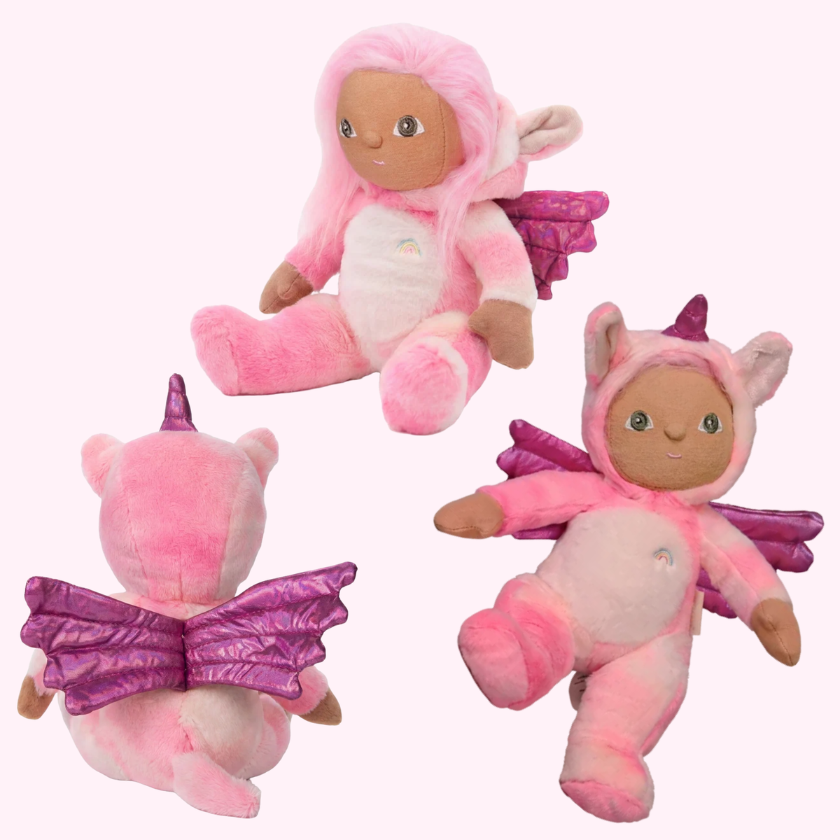Yuna Unicorn Dinky Dinkum Doll - Olli Ella