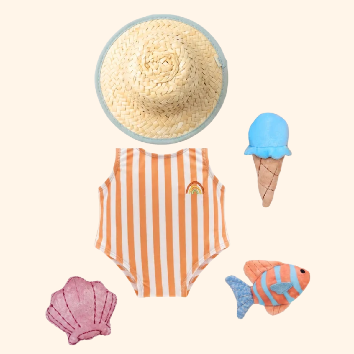 Boardwalk Beach Dinkum Doll Costume Set - Olli Ella