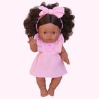 Doll Petal Pink Bow Dress Set - SALLI Collective