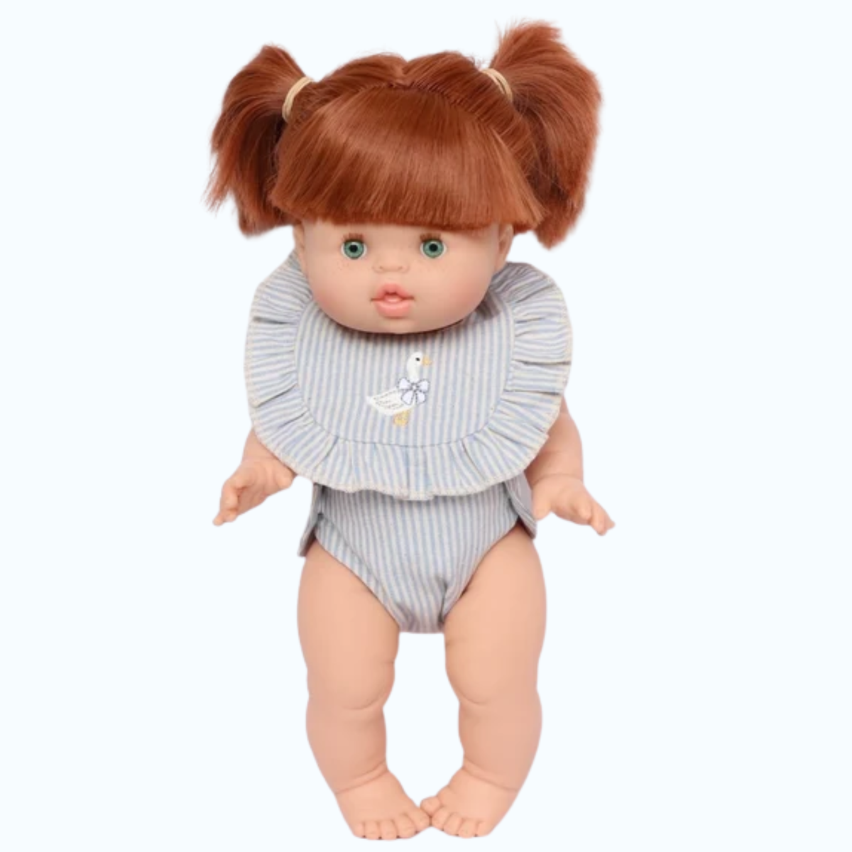 Striped Goose Doll Bib & Diaper Set - SALLI Collective